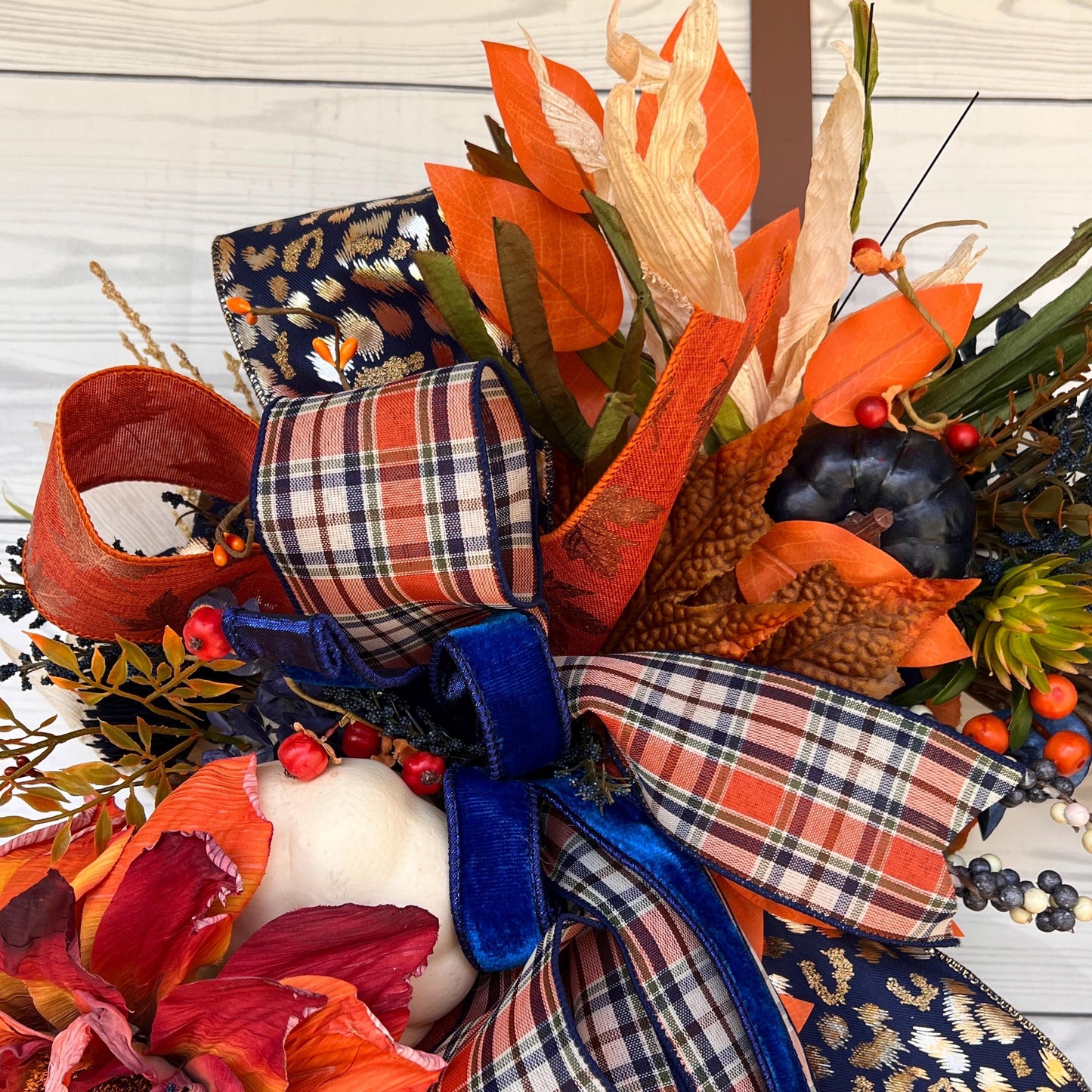 Rustic Pumpkin Sunflower Wreath β Farmhouse Fall Grapevine Door Hanger π