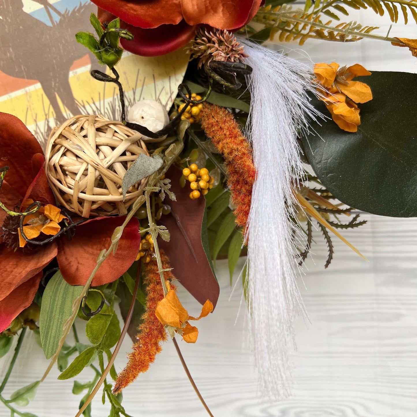 Rodeo lasso rope wreath, Lariat rope home accent, Western porch decor, Rustic barn wall hanging, Rope art, Country farmhouse wedding decor