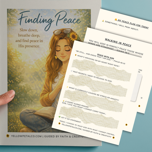 Finding Peace With God | Printable Christian Journal & Faith Reset