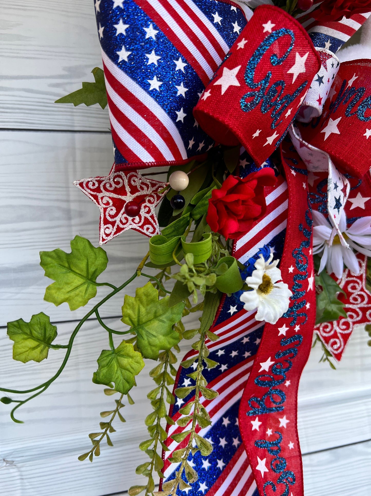 Fireworks grapevine door hanger, 4th of July, Patrotic Decor, Independence Day Wreath, Red White and Blue, Uncle Sam gnome, Stars & Stripes
