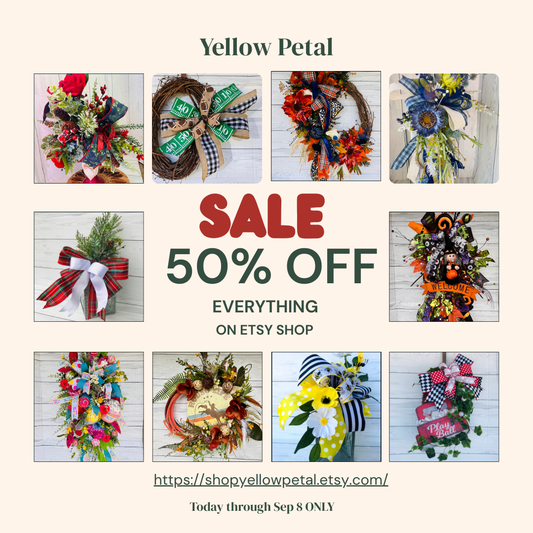 🍂 Big End-of-Summer Sale – 50% Off Everything in My Etsy Shop!