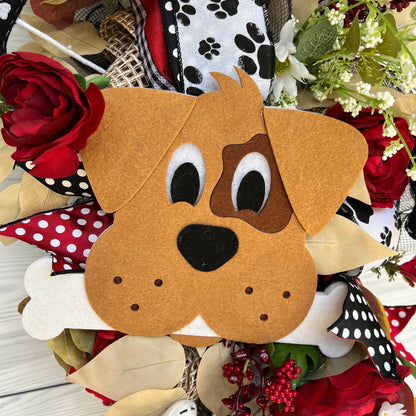 Dog Paw Print Wreath – Dog Lovers Everyday Porch Decor 🐾