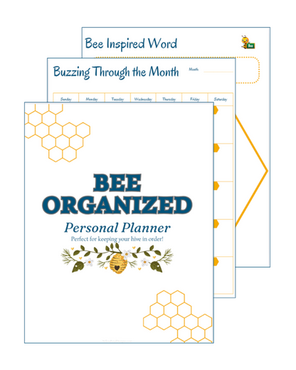 Bee Organized Personal Planner | 20-Page Printable PDF