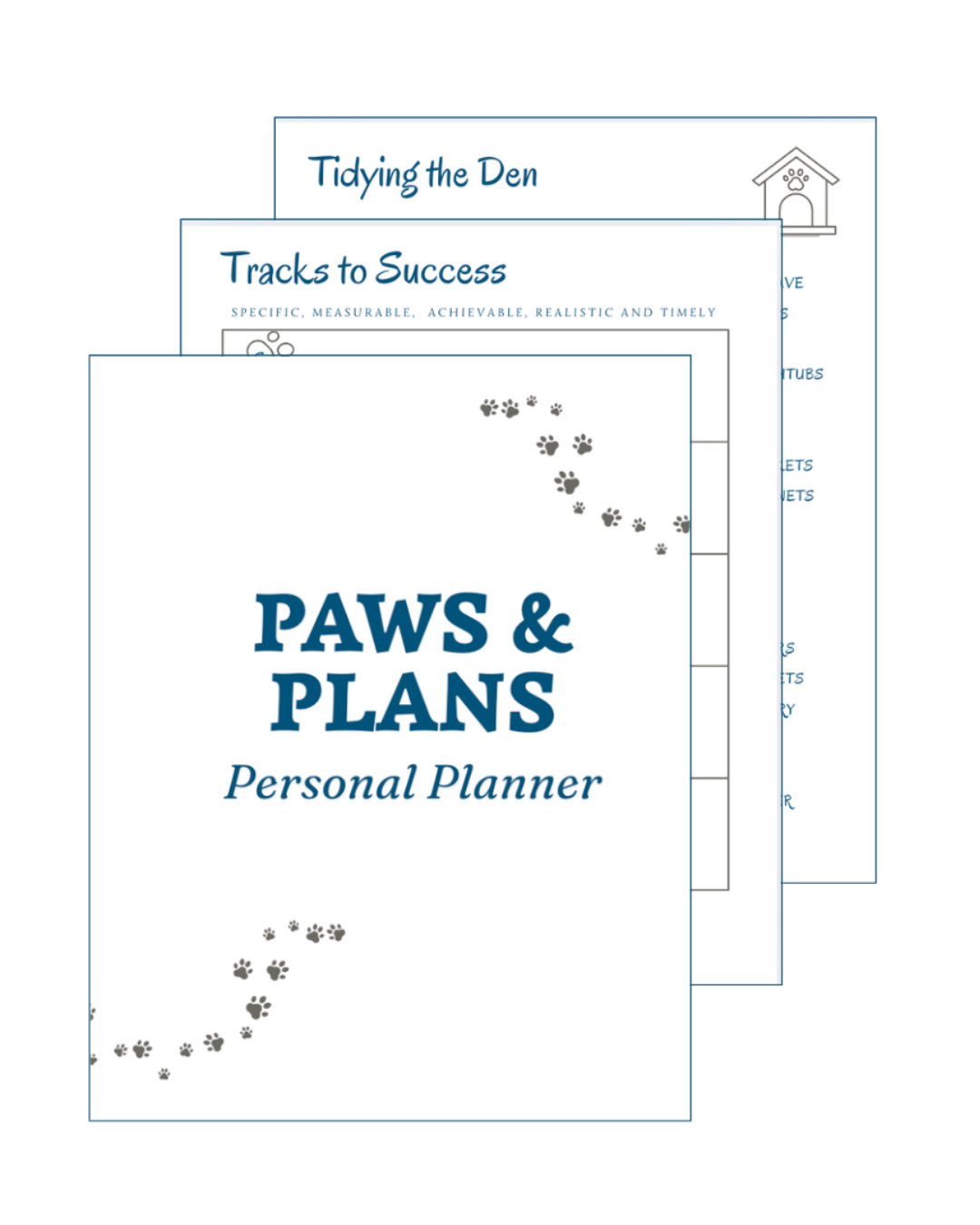 Paws & Plans Personal Planner | 20-Page Pet-Themed Printable