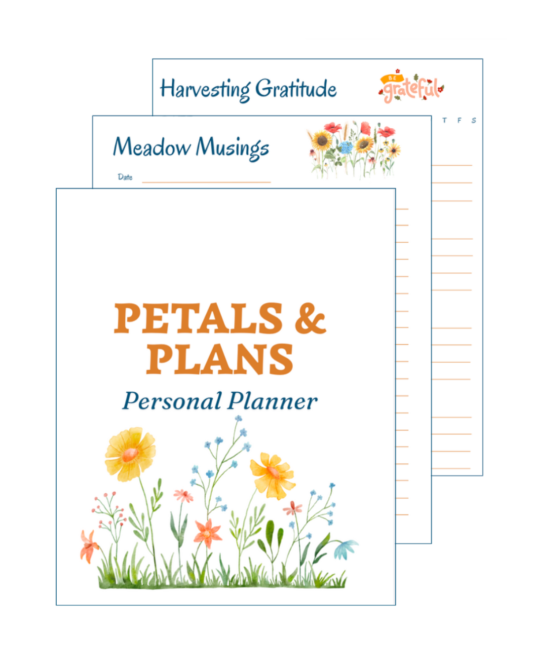 Petals & Plans Personal Planner | 20-Page Floral Printable