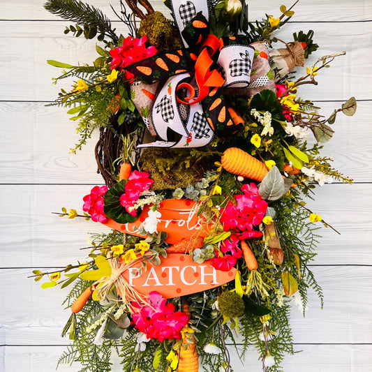 Carrot Patch Spring Wreath
