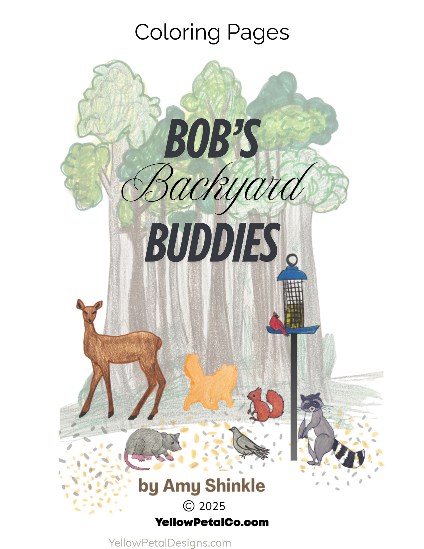 Bob’s Backyard Buddies Coloring Pages – Fun Printable Animal Activity Pack for Kids