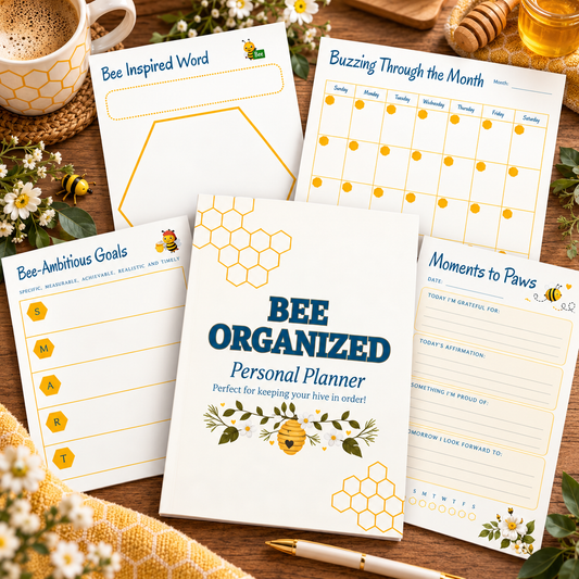 Bee Organized Personal Planner | 20-Page Printable PDF