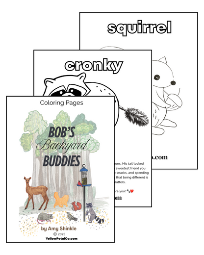 Bob’s Backyard Buddies Coloring Pages – Fun Printable Animal Activity Pack for Kids