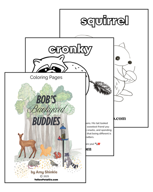 Bob’s Backyard Buddies Coloring Pages – Fun Printable Animal Activity Pack for Kids