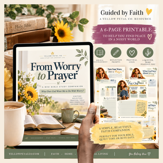 From Worry to Prayer | Christian Worry & Peace Mini Guide