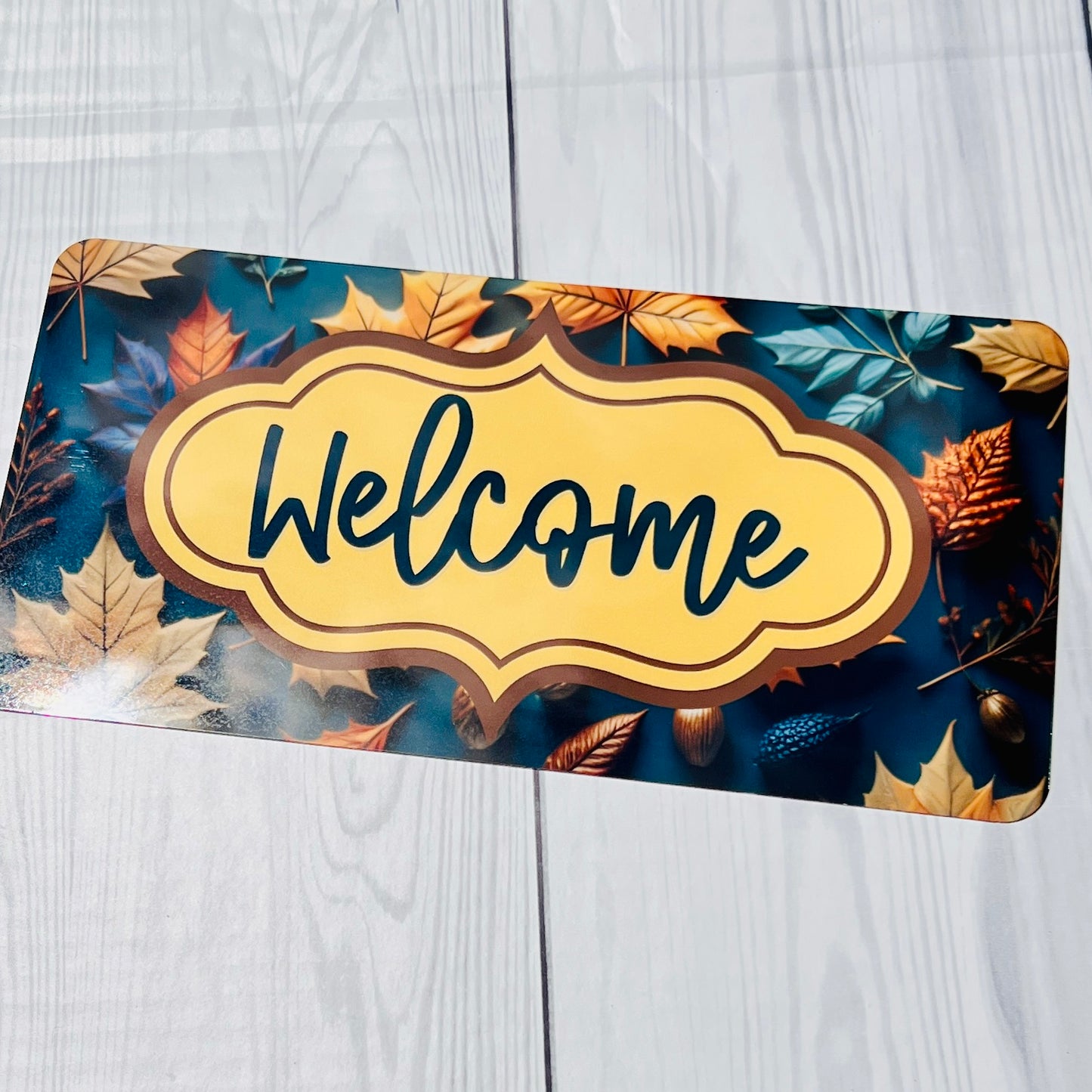🍂💙 Blue Fall Welcome Sign Kit – Cozy Elegance for Your Front Door! 💙🍂