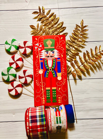 Nutcracker Christmas Wreath & Centerpiece Kit – DIY Holiday Craft