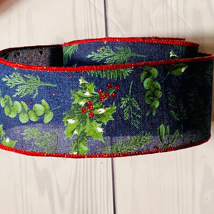 Rustic Merry Christmas Wreath & Centerpiece Kit – Holiday Holly Leaves Decor