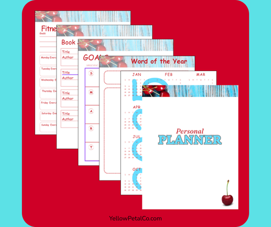 🍒 Cherry Red Planner - Organize Your Life with Vibrant Passion 🍒