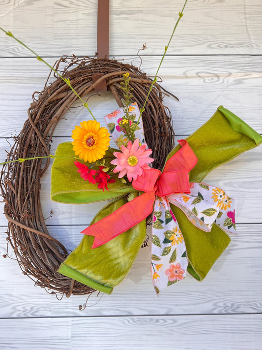 Spring Bow Bow For Lantern Bow For Wreath Floral Bow Spring Decoration Farmhouse Decor Gift Bow Mailbox swag birdcage decor lantern swag