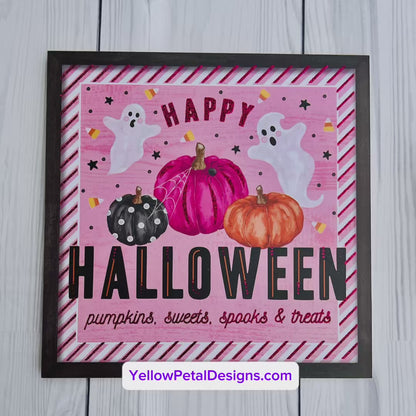 🎃👻 Pink Ghost Halloween Wreath Making Kit – Sweet & Spooky DIY Delight! 👻🎃