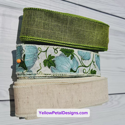💙🎃 Blue Velvet Pumpkin Kit – Cozy Elegance for Fall Decorating! 🎃💙