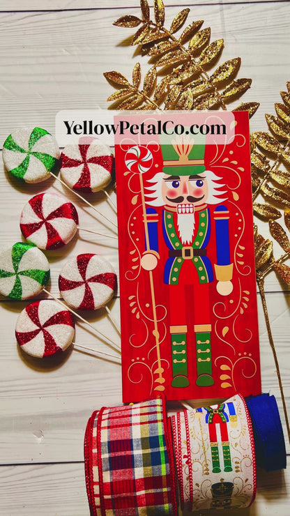 Nutcracker Christmas Wreath & Centerpiece Kit – DIY Holiday Craft